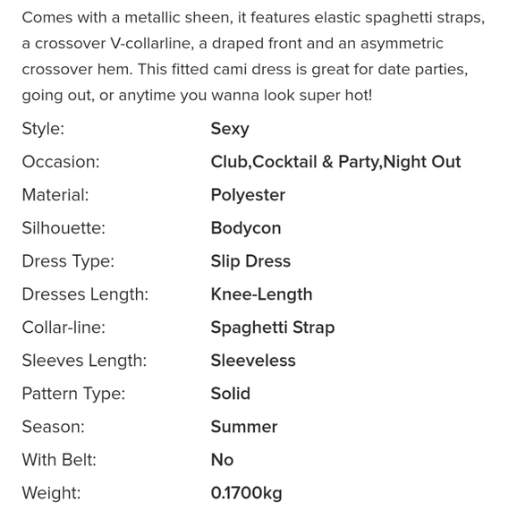 Peacock Blue Cami Draped Crossover Slip Dress - Picture 14 of 14